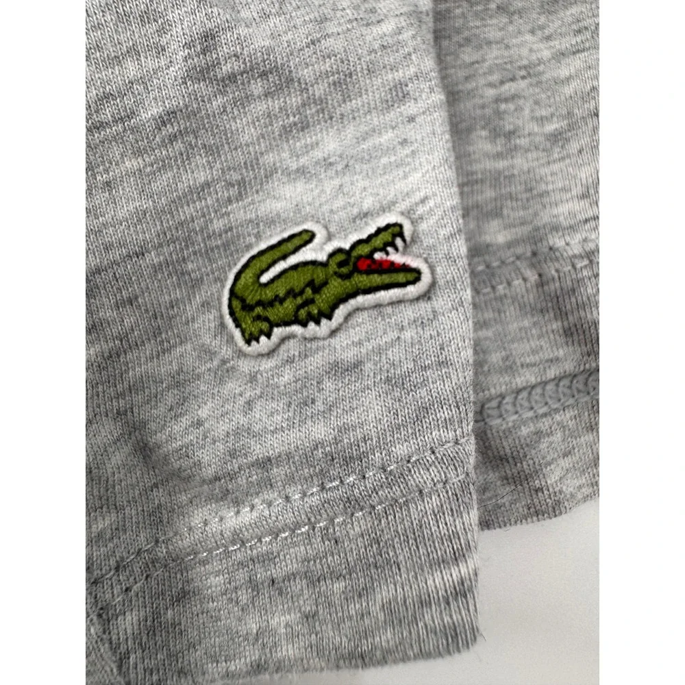 Lacoste Mens Grey Underwear TShirt Crew Neck Short Sleeve‎ Size L